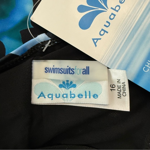NWT Swimsuits for all Aquabelle Tankini Top Size 16 - Picture 3 of 3